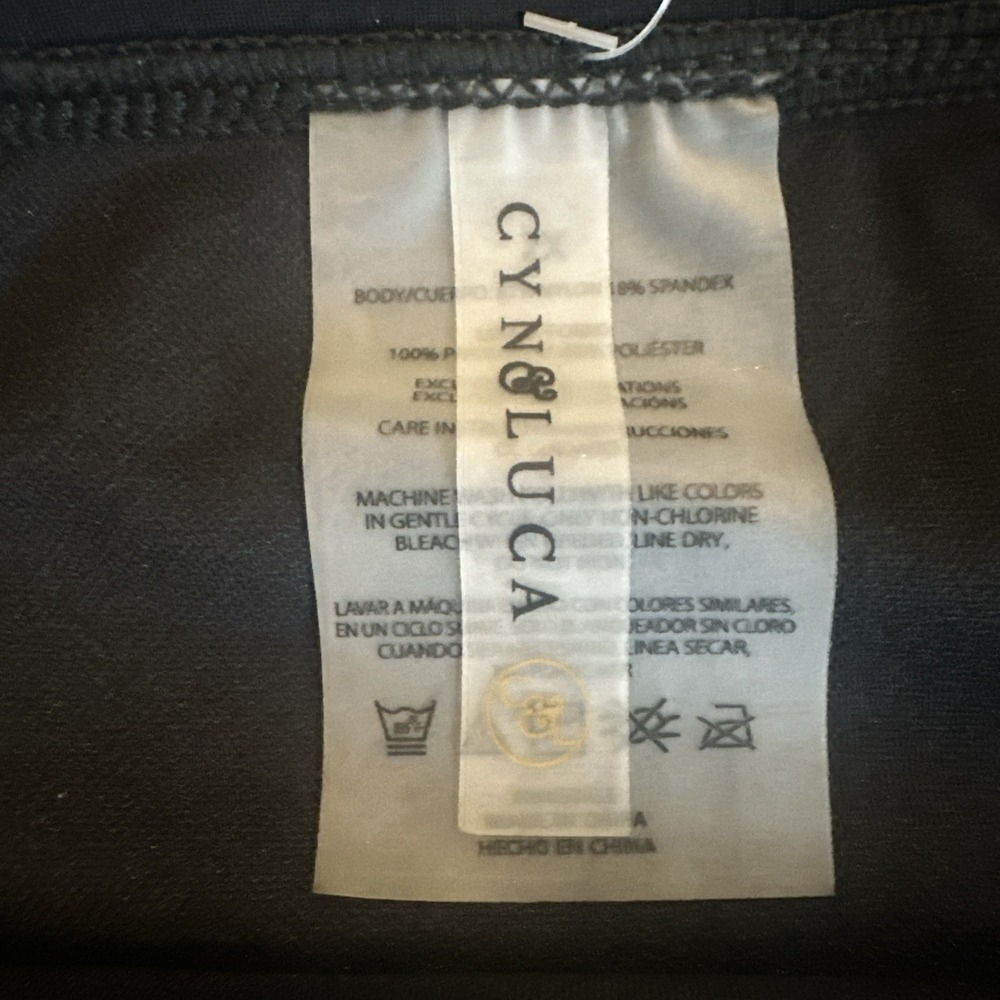 Cyn & Luca Women's Plus Size 2X High Waist Medium Coverage Black Swim Bottoms - Picture 3 of 7